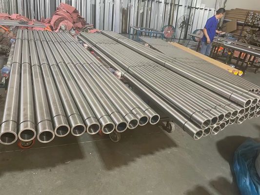 軽量 ホールアルミ棒 表面を磨いた 1000mm - 8000mm