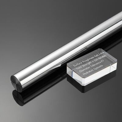 表面荒さ Ra0.2-0.4 水力システム用,出力強度520 N/MM2未満のクロムピストン棒と直径容量F7